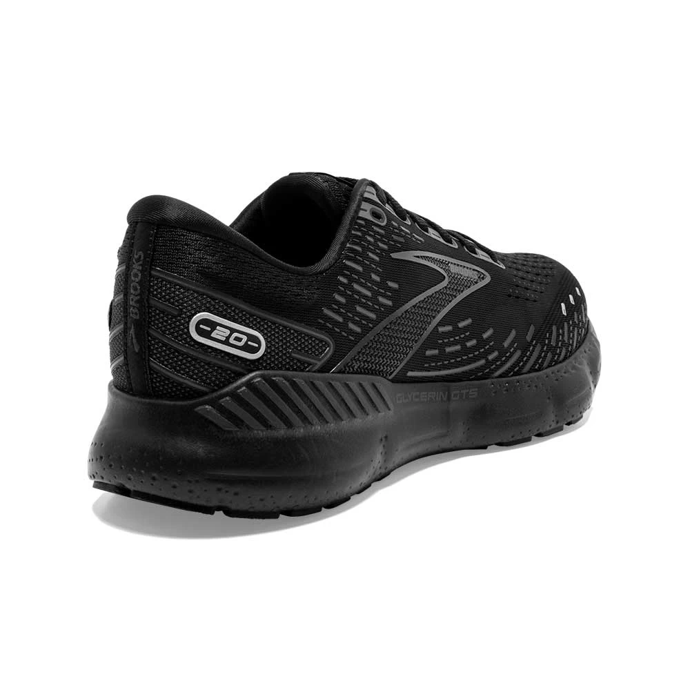 BROOKS Men's Glycerin GTS 20 Running Shoe - Black/Black/Ebony- Wide (2E) - Image 5