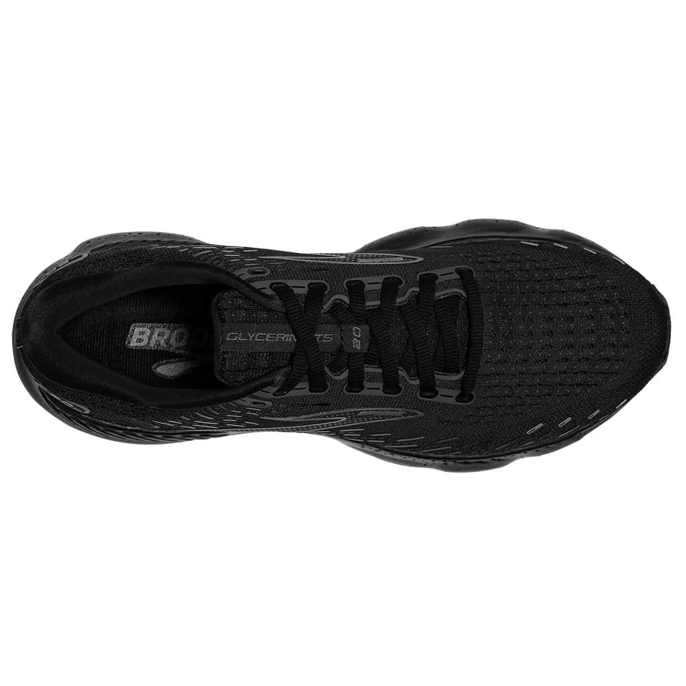 BROOKS Men's Glycerin GTS 20 Running Shoe - Black/Black/Ebony- Wide (2E) - Image 4