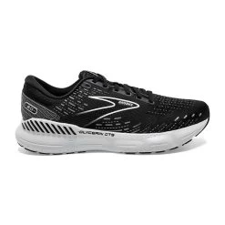 BROOKS Men's Glycerin GTS 20 Running Shoe- Black/White/Alloy- Regular (D)