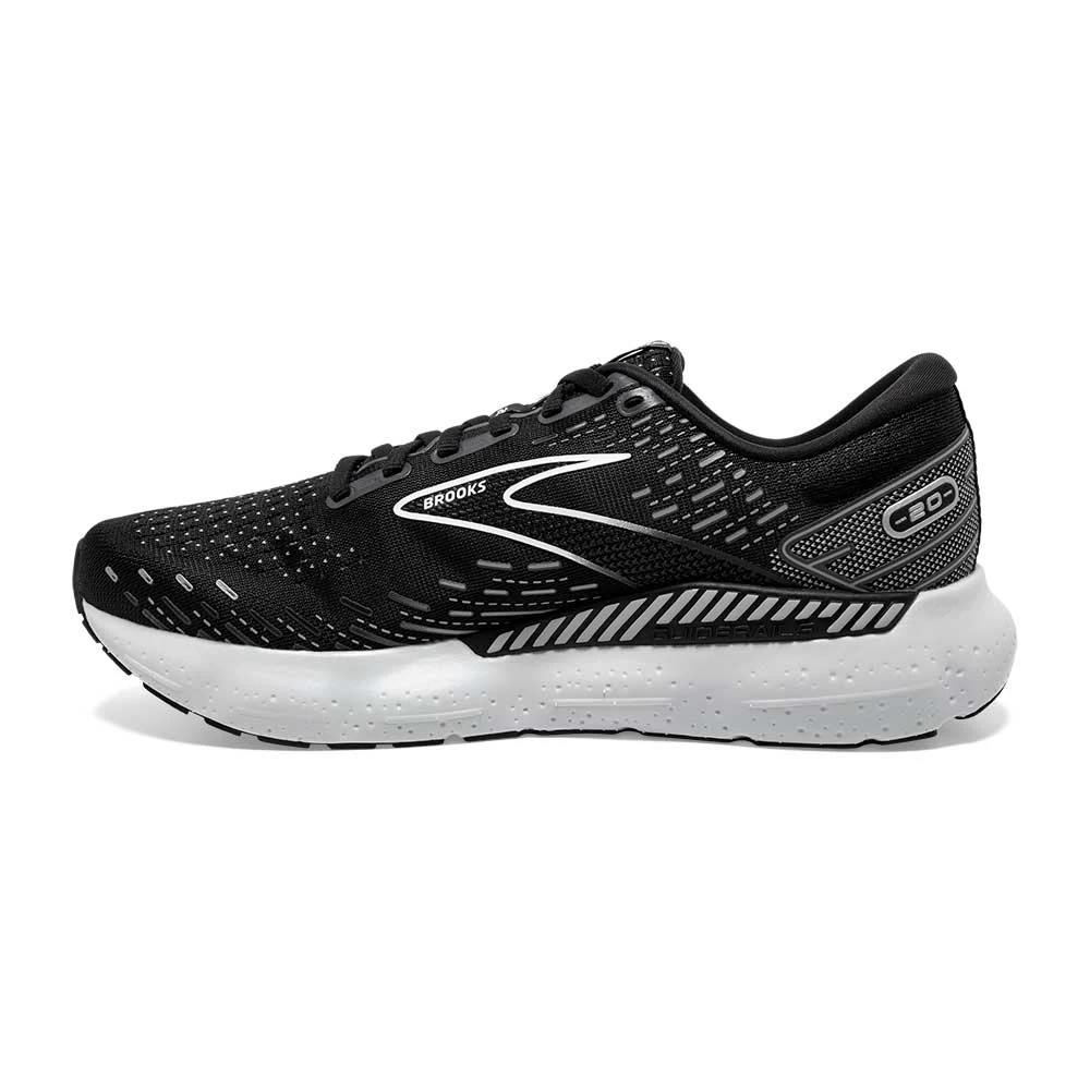 BROOKS Men's Glycerin GTS 20 Running Shoe- Black/White/Alloy- Regular (D) - Image 2