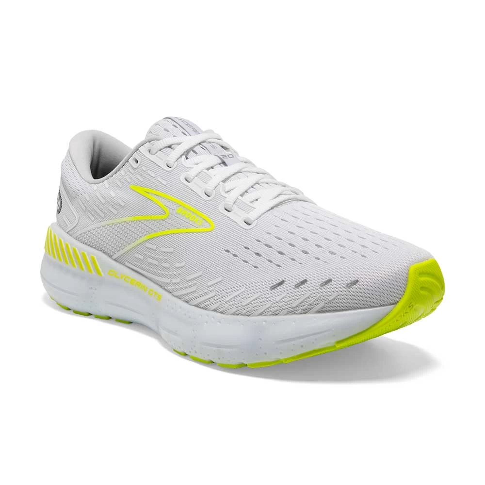 BROOKS Men's Glycerin GTS 20 Running Shoe- White/Nightlife- Regular (D) - Image 2