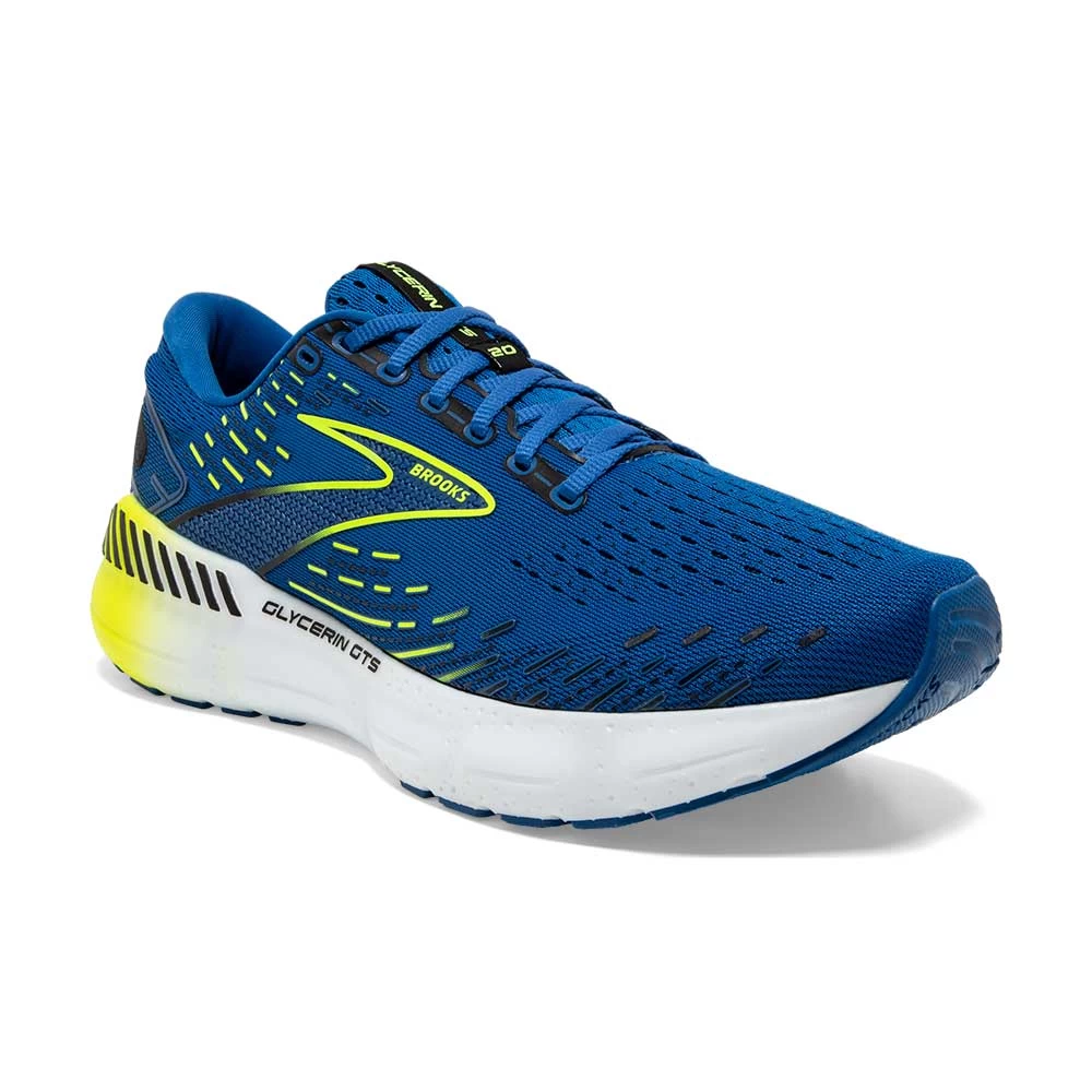 BROOKS Men's Glycerin GTS 20 Running Shoe- Blue/Nightlife/White- Regular (D) - Image 2
