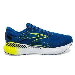 BROOKS Men's Glycerin GTS 20 Running Shoe- Blue/Nightlife/White- Regular (D)