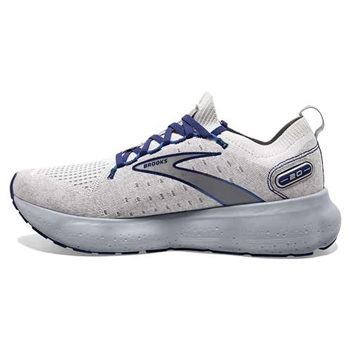 BROOKS Men's Glycerin StealthFit 20 Running Shoe - Oyster/Alloy/Blue Depths - Regular (D) - Image 2