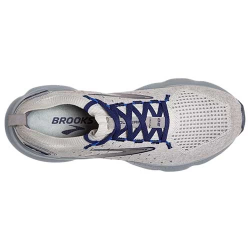 BROOKS Men's Glycerin StealthFit 20 Running Shoe - Oyster/Alloy/Blue Depths - Regular (D) - Image 5
