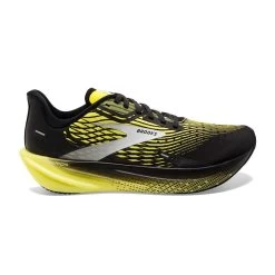 BROOKS Men's Hyperion Max Running Shoe- Black/Blazing Yellow/White- Regular (D)