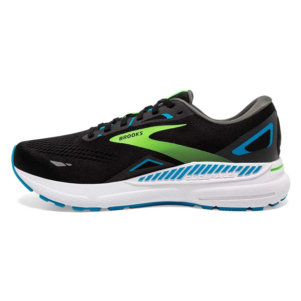 BROOKS Men's Adrenaline GTS 23 Running Shoe- Black/Hawaiian Ocean/Green- Wide (2E) - Image 5