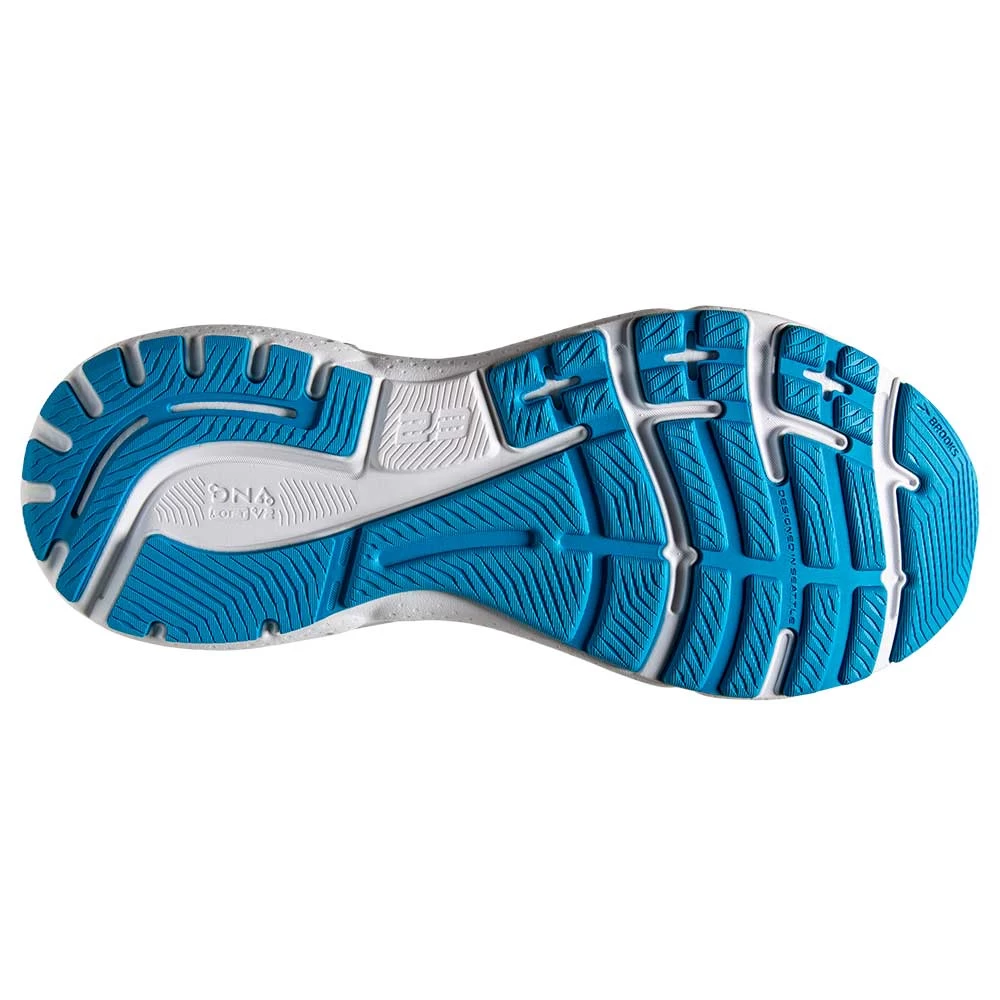 BROOKS Men's Adrenaline GTS 23 Running Shoe- Black/Hawaiian Ocean/Green- Wide (2E) - Image 7