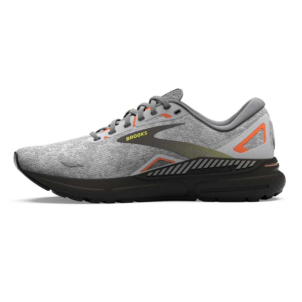 BROOKS Adrenaline GTS 23 (D) - Oyster/Black/Red Orange - Image 3