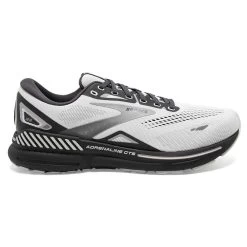 BROOKS Men's Adrenaline GTS 23 Running Shoe - Oyster/Ebony/Alloy- Wide (2E)