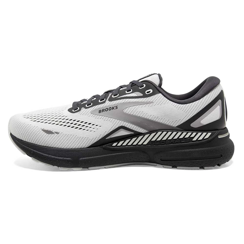 BROOKS Men's Adrenaline GTS 23 Running Shoe - Oyster/Ebony/Alloy- Extra Wide (4E) - Image 3