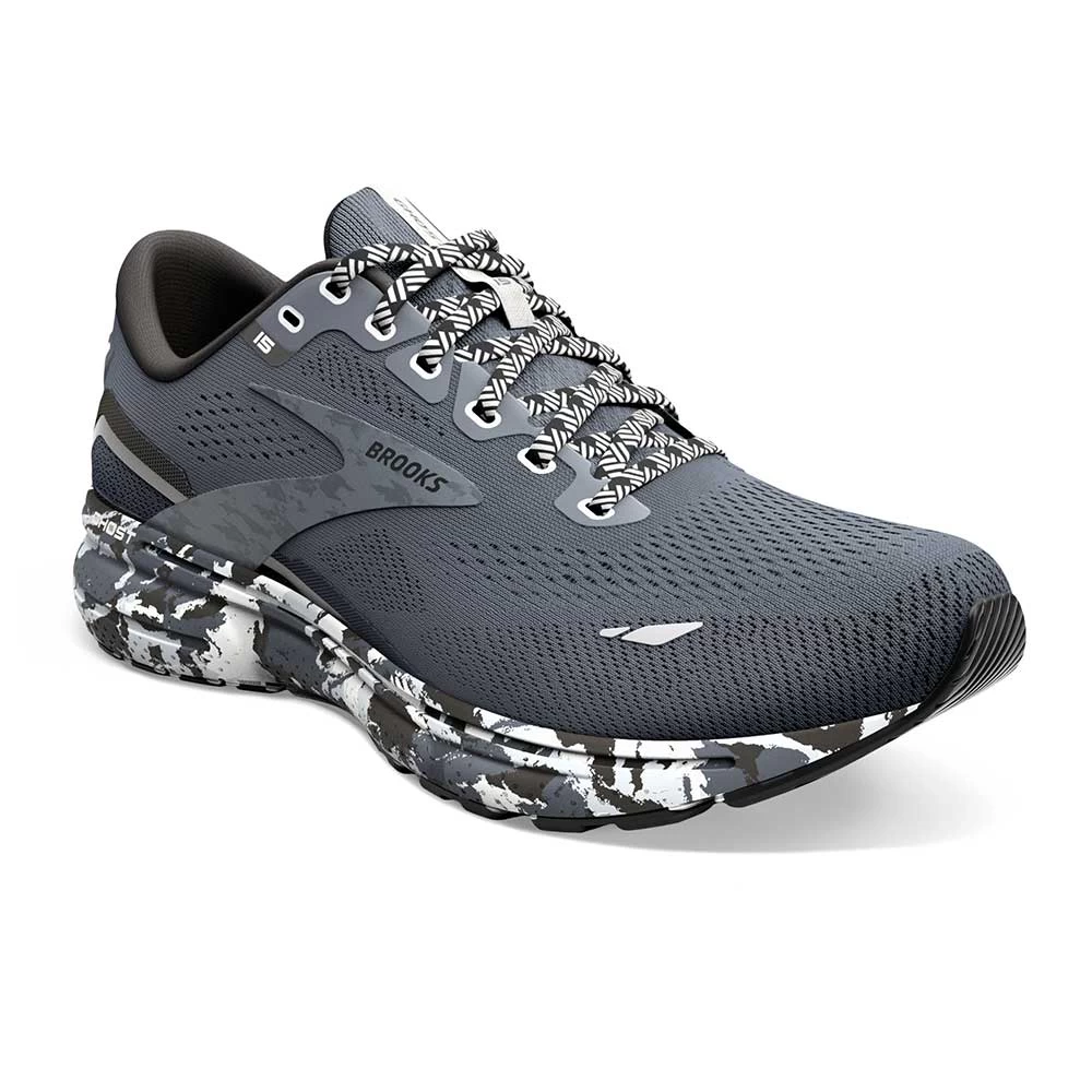 BROOKS Men's Ghost 15 Running Shoe - Ebony/Black/Oyster - Regular (D) - Image 3