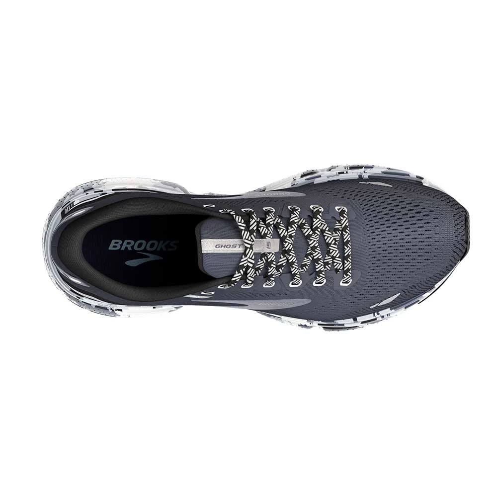 BROOKS Men's Ghost 15 Running Shoe - Ebony/Black/Oyster - Regular (D) - Image 5