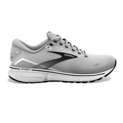 BROOKS Men's Ghost 15 Running Shoe- Alloy/Oyster/Black- Extra Wide (4E)