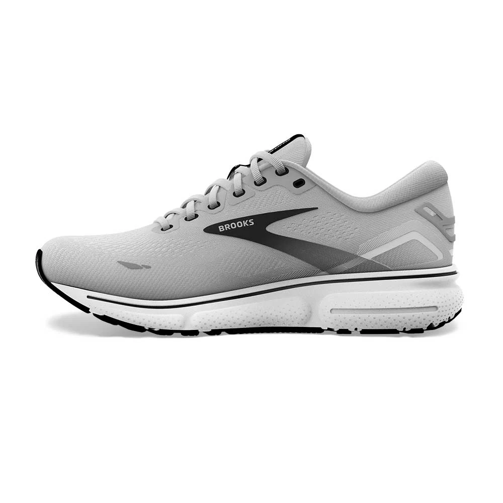 BROOKS Men's Ghost 15 Running Shoe- Alloy/Oyster/Black- Wide (2E) - Image 3