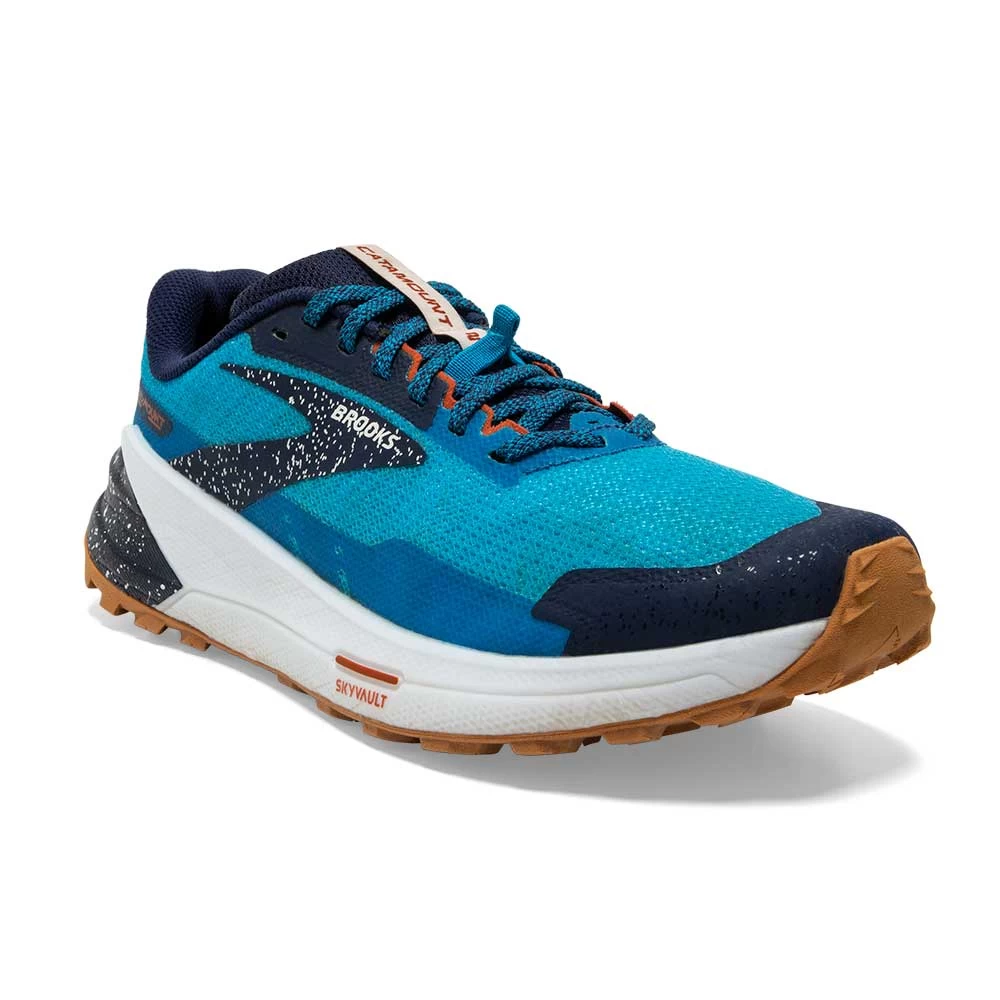BROOKS Men's Catamount 2 Trail Running Shoe- Peacoat/Atomic Blue/Rooibos - Regular (D) - Image 2