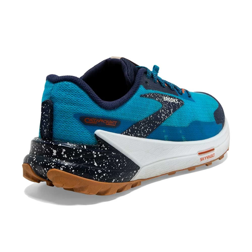 BROOKS Men's Catamount 2 Trail Running Shoe- Peacoat/Atomic Blue/Rooibos - Regular (D) - Image 4