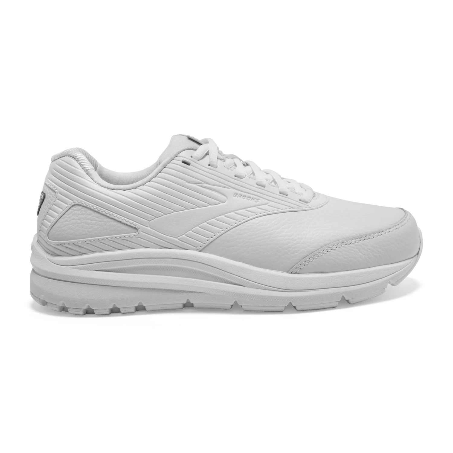 BROOKS Women's Addiction Walker 2 Walking Shoe- White/White- Narrow (2A)