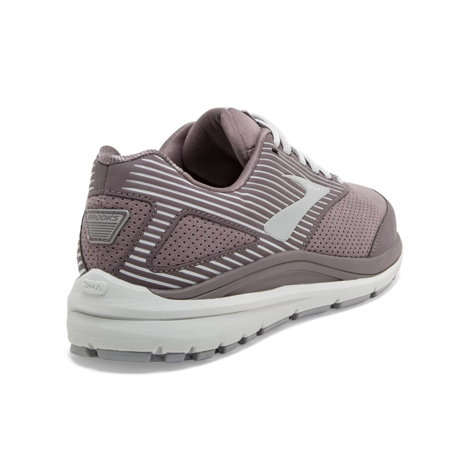BROOKS Women's Addiction Walker Suede Walking Shoe - Shark/Alloy/Oyster - Regular (B) - Image 4