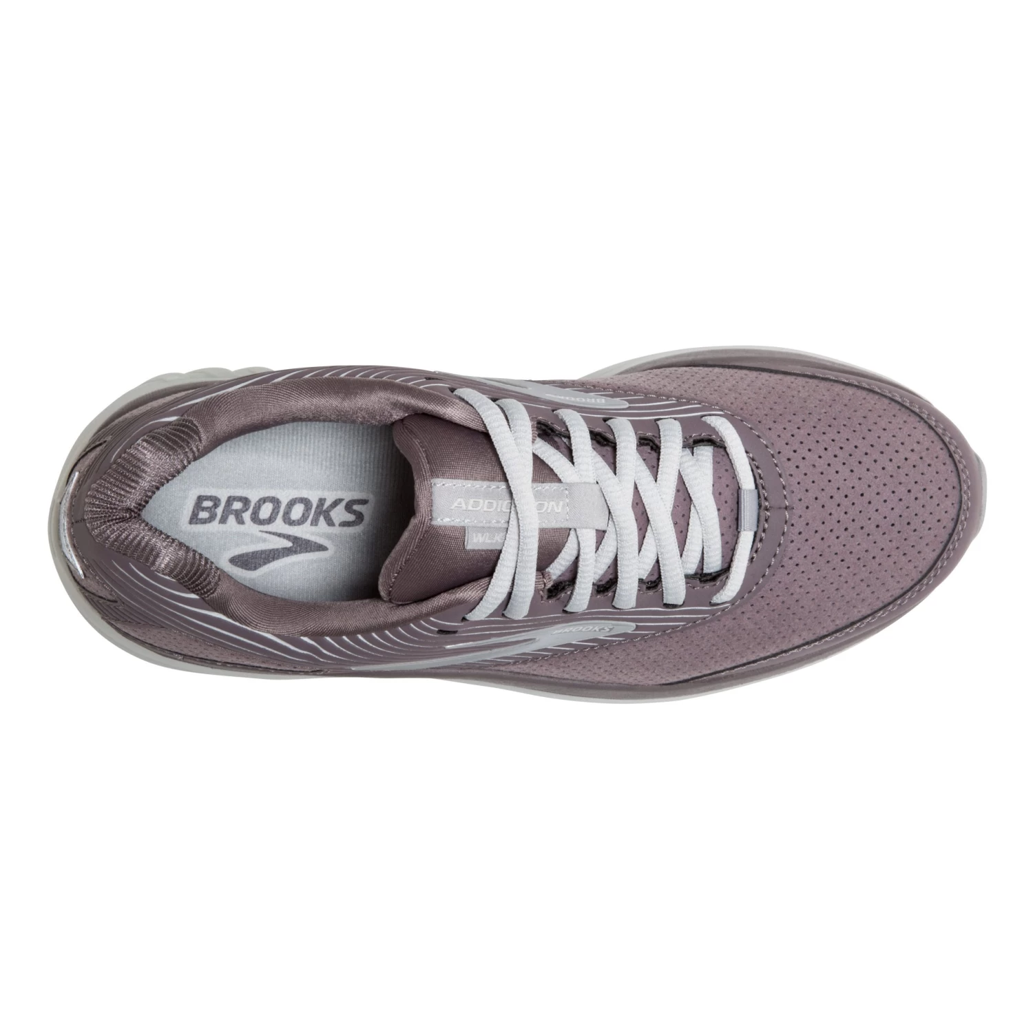 BROOKS Women's Addiction Walker Suede Walking Shoe - Shark/Alloy/Oyster - Regular (B) - Image 5