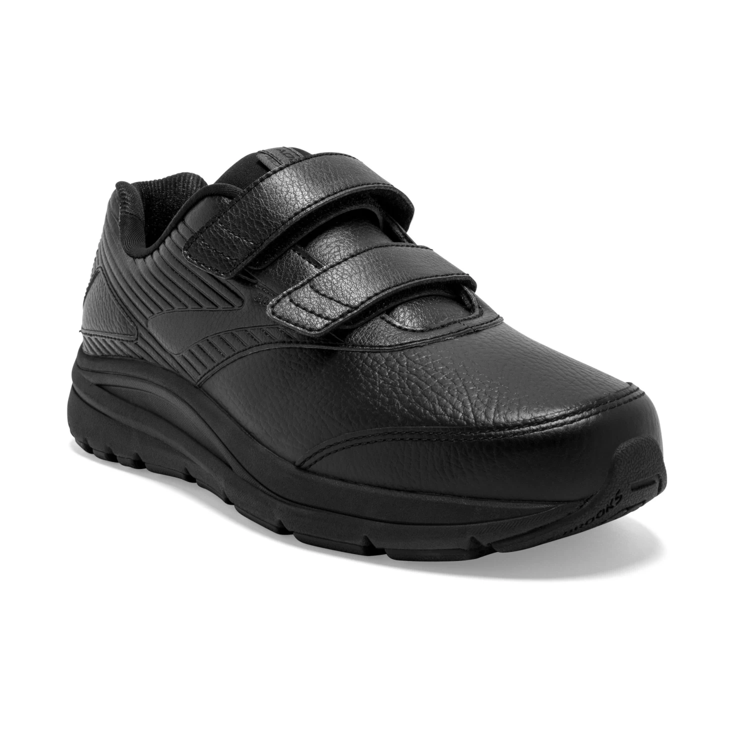 BROOKS Women's Addiction Walker VStrap 2Walking Shoe- Black/Black- Wide (D) - Image 3