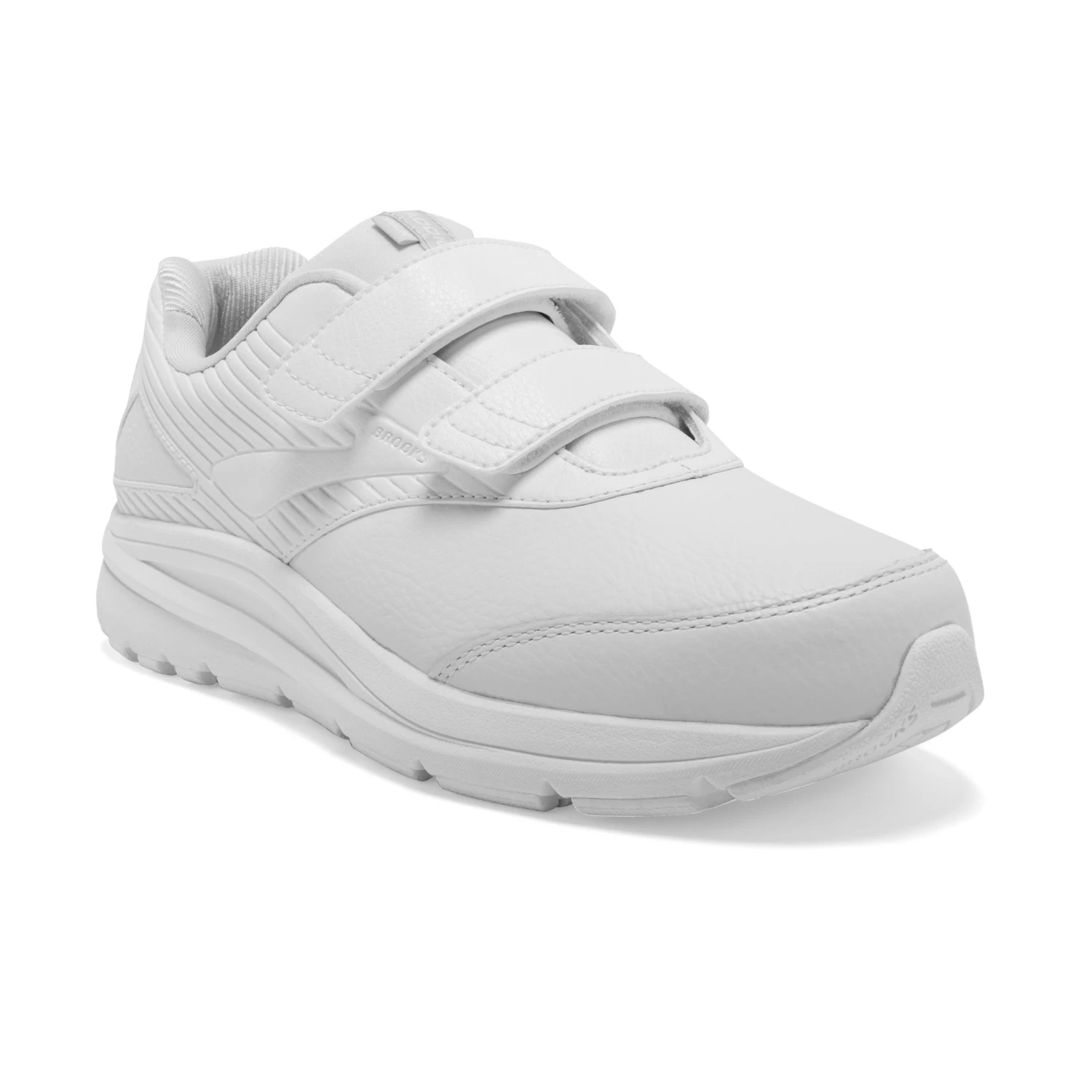 BROOKS Women's Addiction Walker VStrap 2 Walking Shoe -White/White- Wide (D) - Image 3