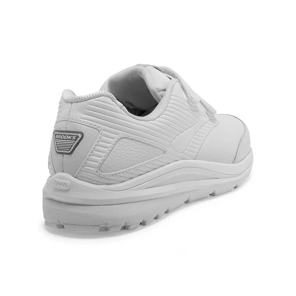 BROOKS Women's Addiction Walker V-Strap 2 Walking Shoe - White/White- Extra Wide (EE) - Image 5
