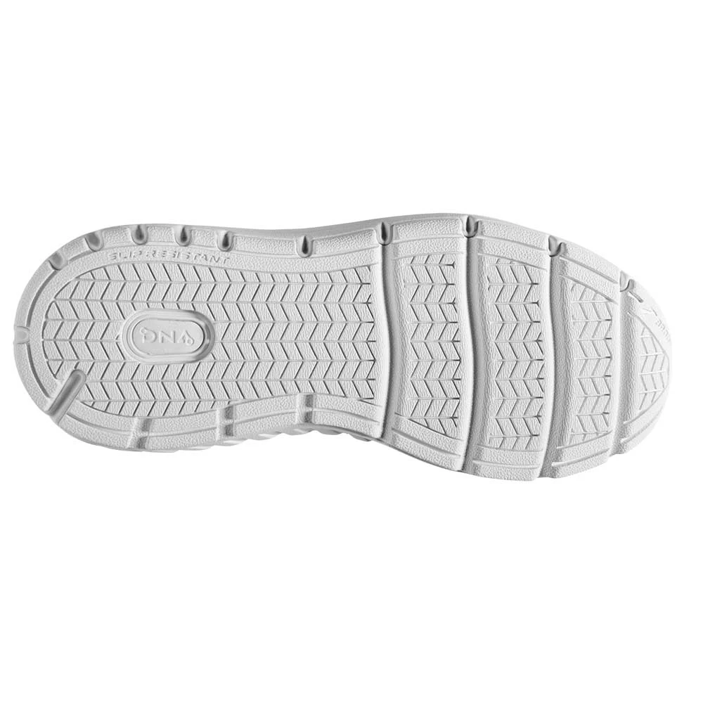 BROOKS Women's Addiction Walker V-Strap 2 Walking Shoe - White/White- Extra Wide (EE) - Image 6