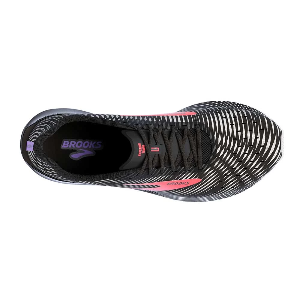BROOKS Women's Hyperion Tempo Running Shoe- Black/Coral/Purple - Regular (B) - Image 4