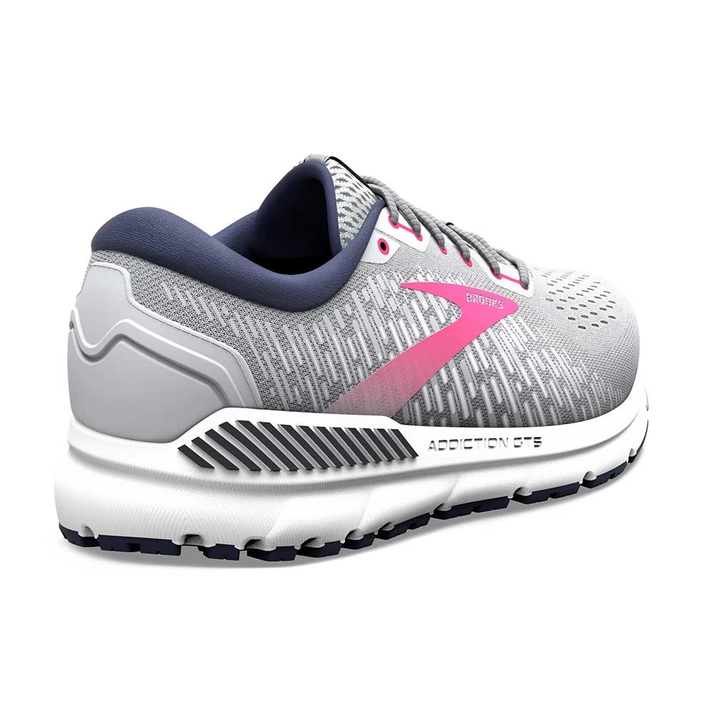 BROOKS Women's Addiction GTS 15 Running Shoe - Oyster/Peacoat/Lilac Rose - Regular (B) - Image 4