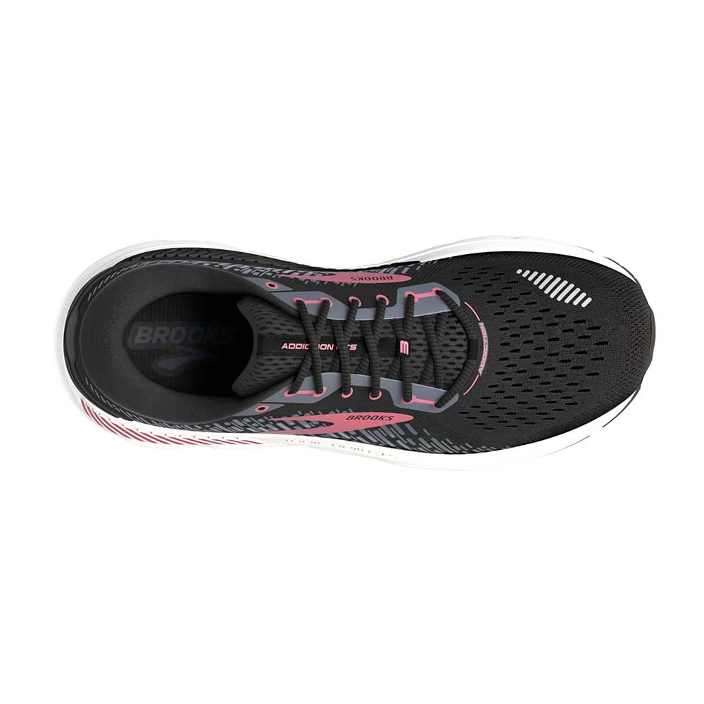 BROOKS Women's Addiction GTS 15 Running Shoe- Black/Ebony/Mauvewood- Extra Wide (2E) - Image 5