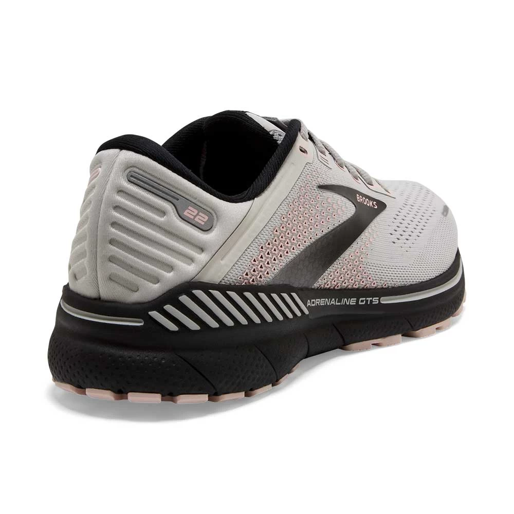 BROOKS Women's Adrenaline GTS 22 Running Shoe- Grey/Rose/Tawny Port- Regular (B) - Image 5