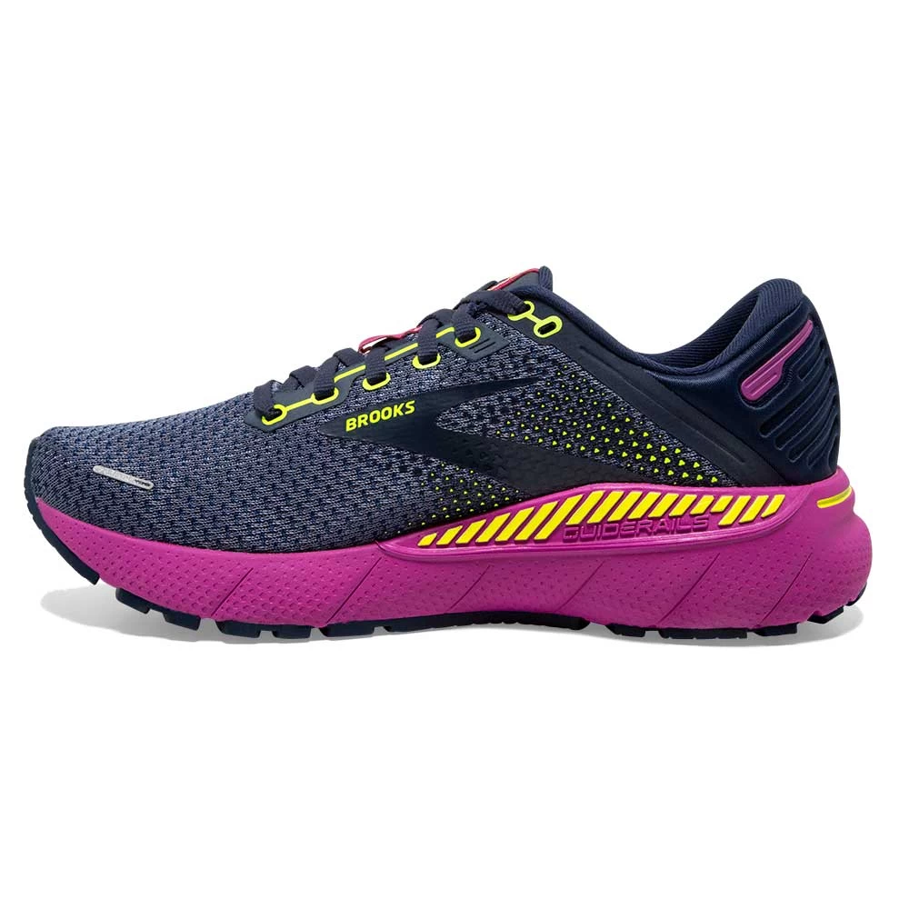 BROOKS Women's Adrenaline GTS 22 Running Shoe- Nightshadow/Viola/Nightlife- Regular (B) - Image 3