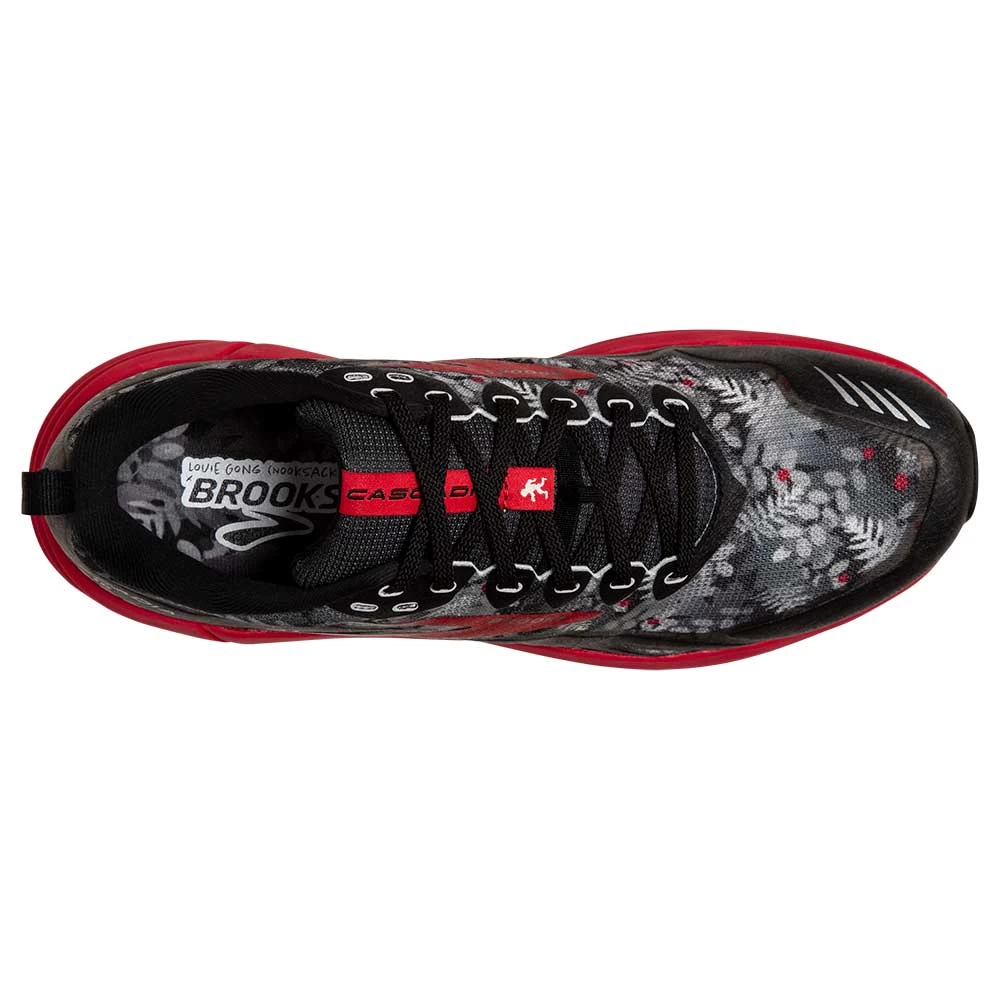 BROOKS Women's Cascadia 16 Trail Shoe - Black/Grey/Red- Regular (B) - Image 5