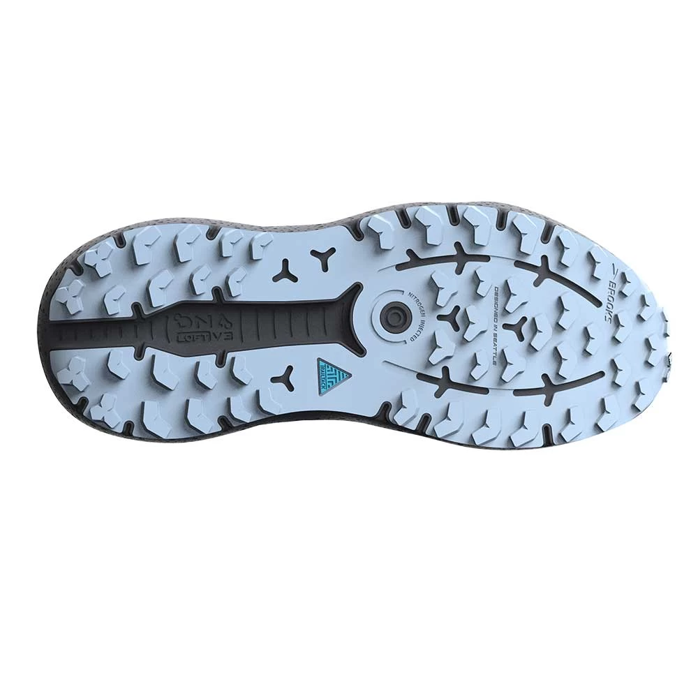 BROOKS Women's Caldera 6 Trail Shoe - Black/Blue/Yellow- Regular (B) - Image 3