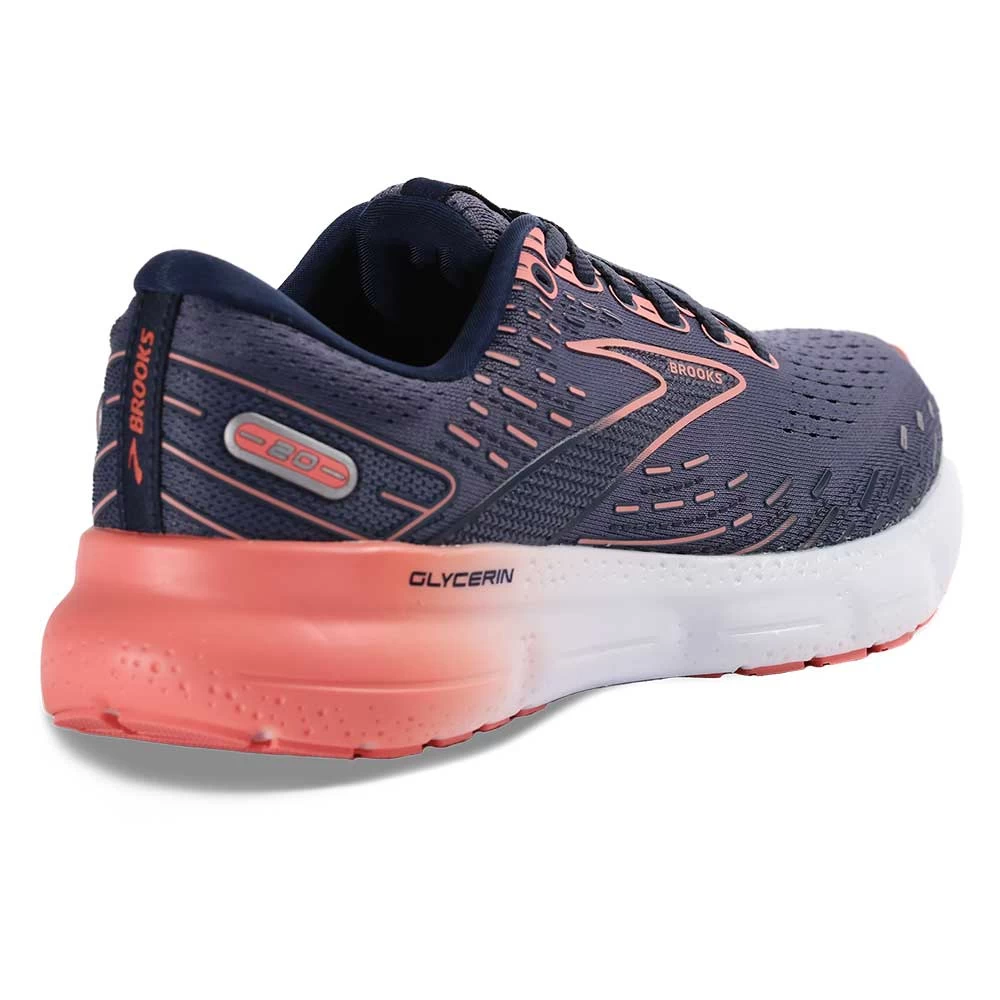 BROOKS Women's Glycerin 20 Running Shoe - Nightshadow/Blue/Pink - Regular (B) - Image 4