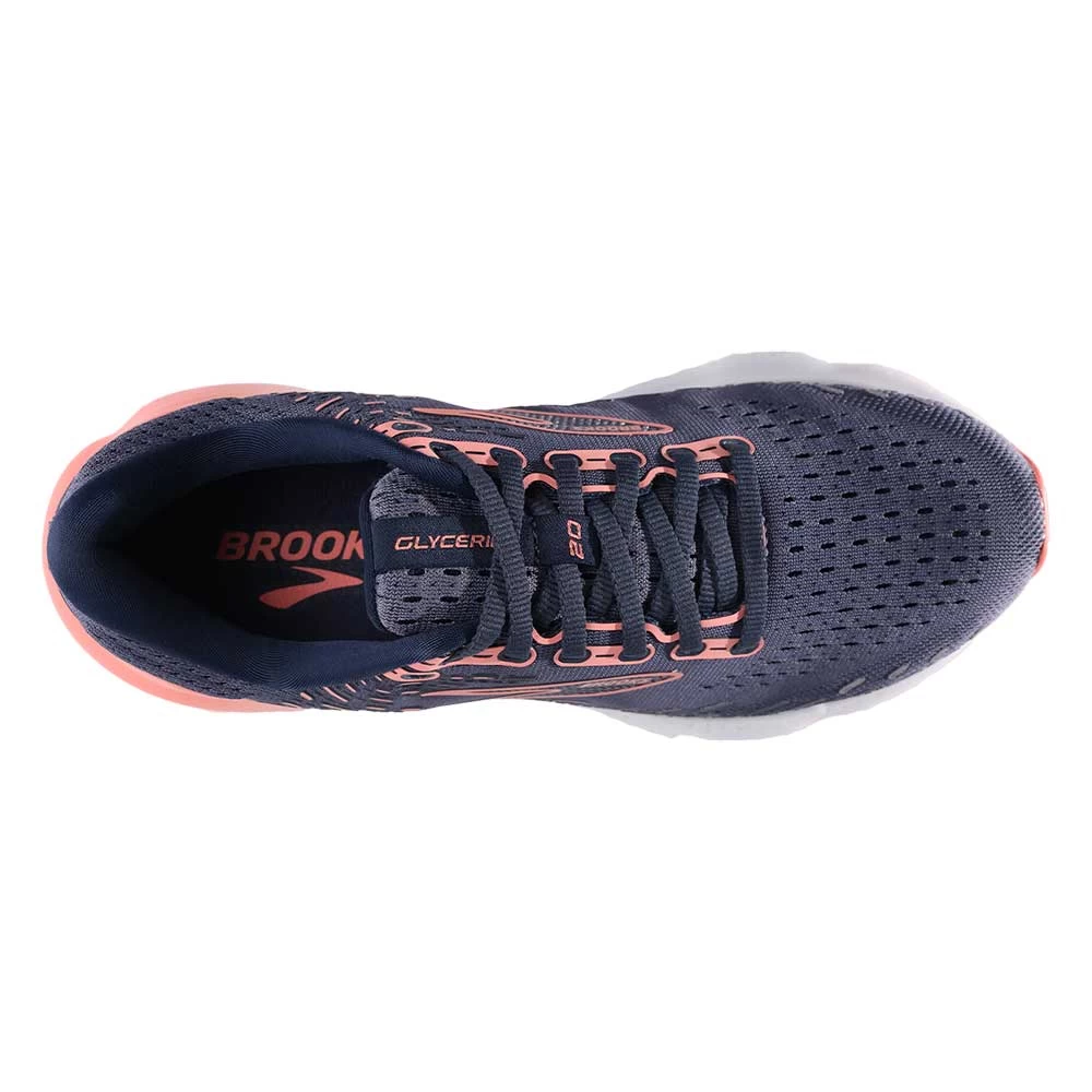 BROOKS Women's Glycerin 20 Running Shoe - Nightshadow/Blue/Pink - Regular (B) - Image 5