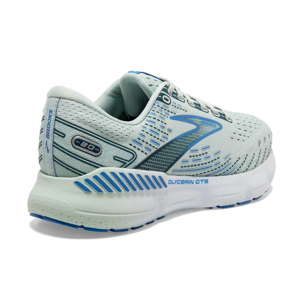 BROOKS Women's Glycerin GTS 20 Running Shoe - Blue Glass/Marina/Legion Blue - Regular (B) - Image 3