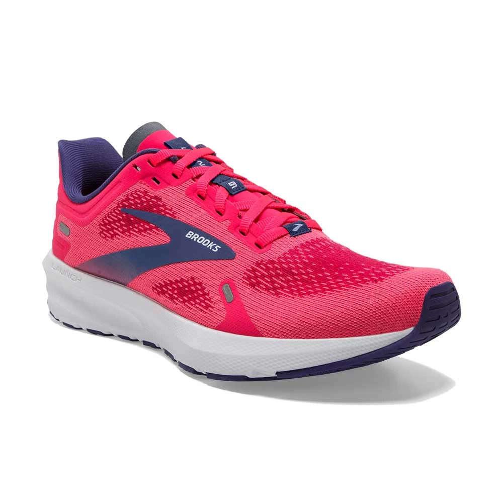 BROOKS Women's Launch 9 Running Shoe- Pink/Fuchsia/Cobalt- Regular (B) - Image 2