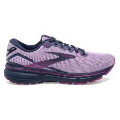 BROOKS Women's Ghost 15 Running Shoe- Rhapsody/Dress Blue/Viola- Regular (B)