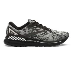 BROOKS Women's Adrenaline GTS 23 Running Shoe - White/Grey/Black- Regular (B)