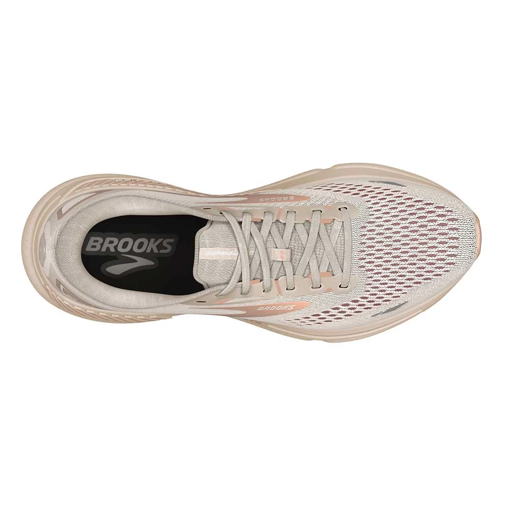 BROOKS Women's Adrenaline GTS 23 Running Shoe - Crystal Grey/Villa/White- Regular (B) - Image 4