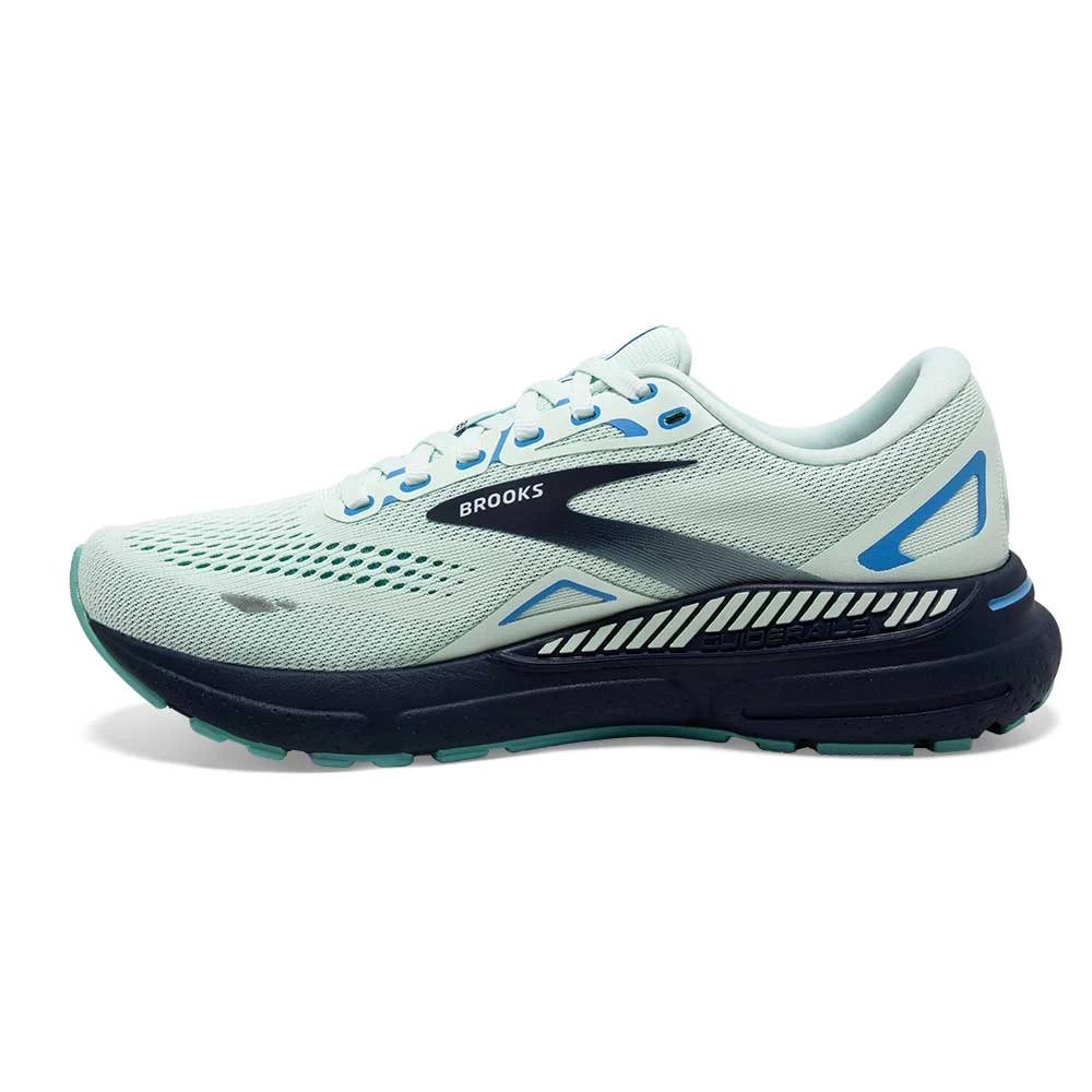 BROOKS Women's Adrenaline GTS 23 Running Shoe - Blue Glass/Nile Blue/Marina- Wide (D) - Image 3