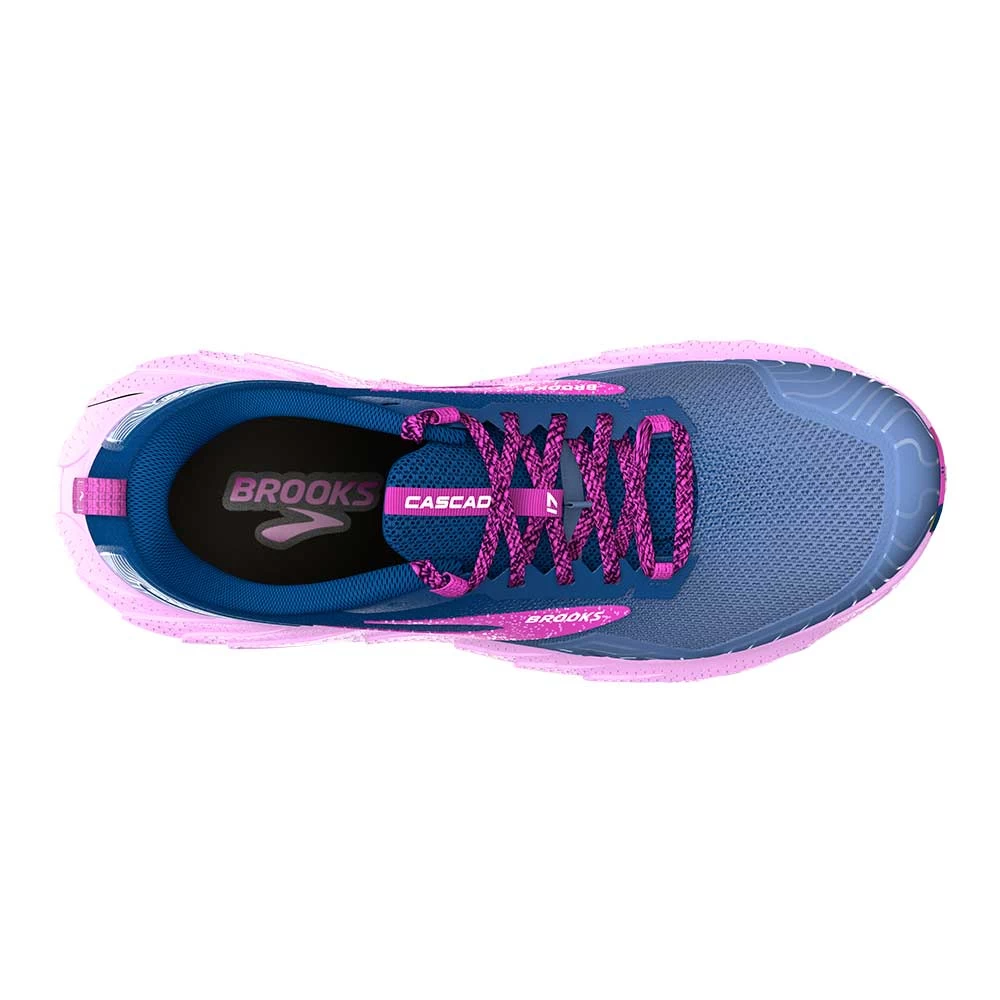 BROOKS Women's Cascadia Trail Running Shoe- Navy/Purple/Violet - Regular (B) - Image 5