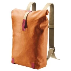 BROOKS ENGLAND Brooks Pickwick Cotton Canvas Backpack - 26L - Goose Beak/maroon
