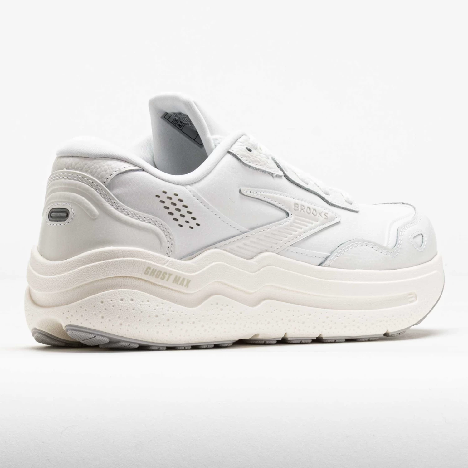Brooks Ghost Max Leather Men's White/White - Image 6
