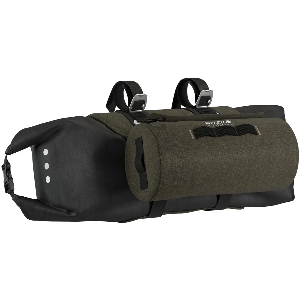 BROOKS ENGLAND Brooks Scape Handlebar Roll 10-12L - Mud Green - Image 5