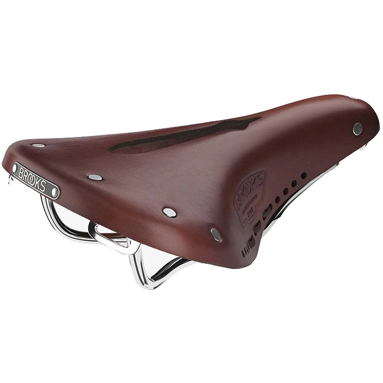 BROOKS ENGLAND Brooks B17 Carved Short Bend Leather Saddle - Brown