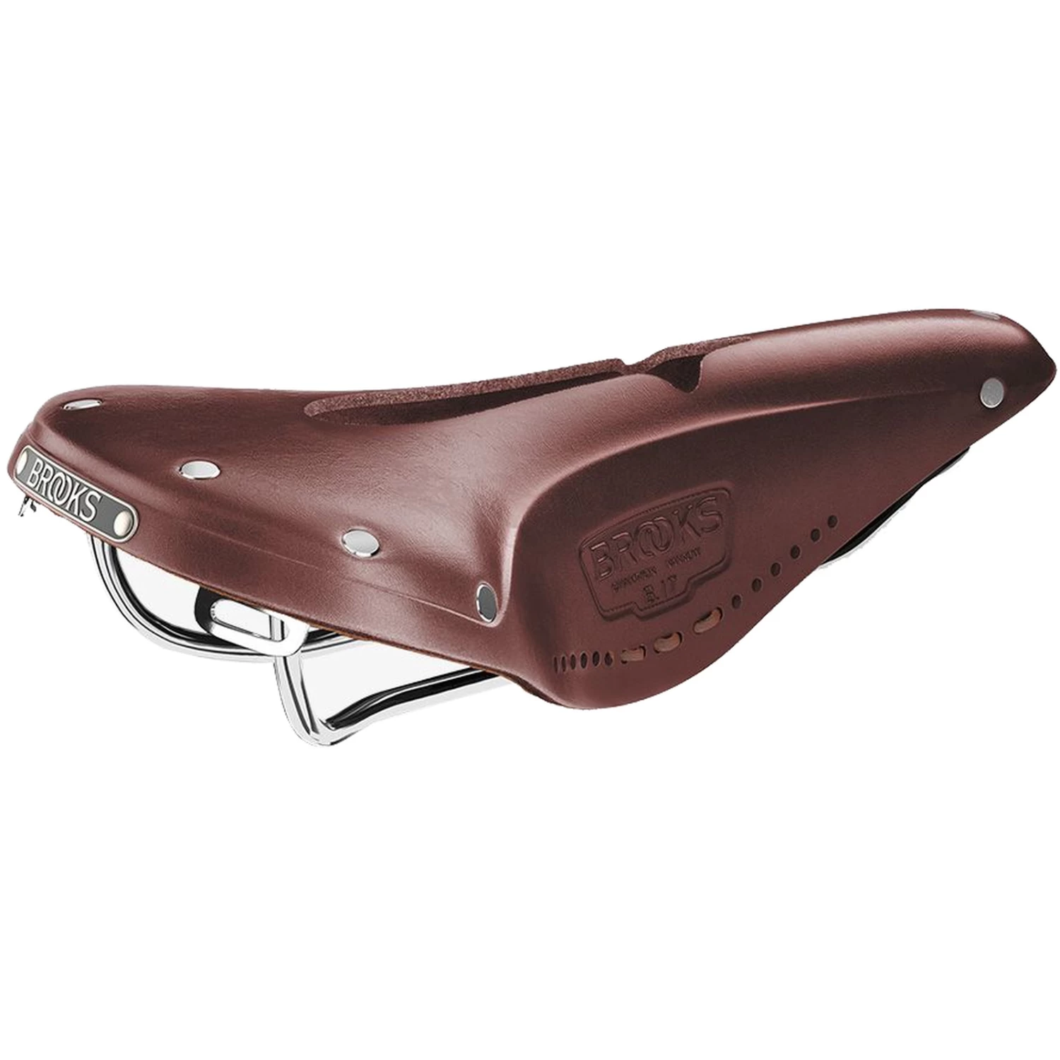 BROOKS ENGLAND Brooks B17 Narrow Carved Bend Leather Saddle - Brown