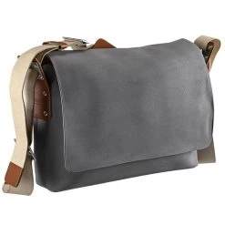 BROOKS ENGLAND Brooks Barbican Cotton Canvas Shoulder Bag - 13L - Grey